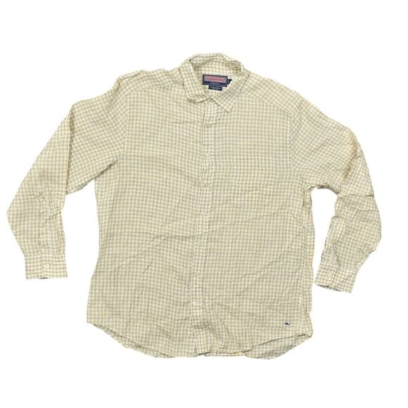 Vineyard Vines Linen Shirt L Men Multicolor Long Sleeve Linen Blend Long Sleeve - Picture 1 of 7